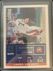 John Elway [Platinum] Football Cards 2022 Panini Contenders Game Day Ticket Prices