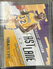 Magic Johnson #12 Basketball Cards 2014 Panini Hoops Fast Lane Prices