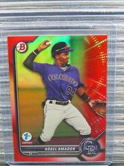 Adael Amador [Red] #BD-59 Baseball Cards 2022 Bowman Draft 1st Edition Prices