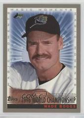 Wade Boggs [Magic Moments 1996 World Championship] Baseball Cards 2000 Topps Limited Edition Prices