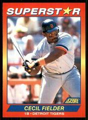 Cecil Fielder #66 Baseball Cards 1992 Score Superstars Prices