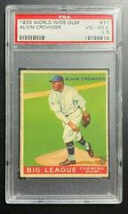 Alvin Crowder #71 Baseball Cards 1933 World Wide Gum Prices