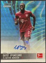 Dayot Upamecano [Blue Wave Refractor] Soccer Cards 2021 Stadium Club Chrome Bundesliga Autographs Prices