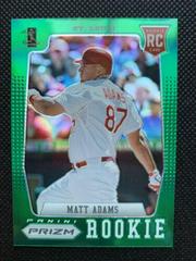 Matt Adams [Green Prizm] Baseball Cards 2012 Panini Prizm Prices