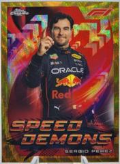 Sergio Perez [Gold Wave] #SD-SP Racing Cards 2022 Topps Chrome Formula 1 Speed Demons Prices