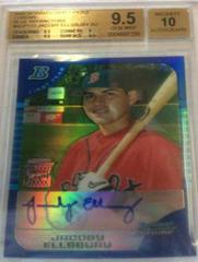 Jacoby Ellsbury [Blue Refractor Autograph] Baseball Cards 2005 Bowman Chrome Draft Picks Prices