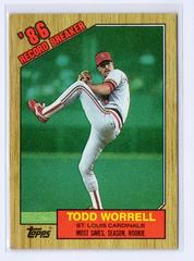 Todd Worrell Baseball Cards 1987 Topps Prices