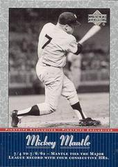 Mickey Mantle #MM37 Baseball Cards 2001 Upper Deck Pinstripe Exclusive Mantle Prices