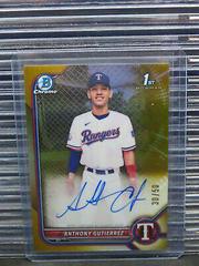 Anthony Gutierrez [Gold Refractor] #CPA-AG Baseball Cards 2022 Bowman Chrome Prospect Autographs Prices