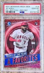Jo Adell [Red] #10 Baseball Cards 2021 Bowman Prices