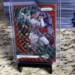 Aaron Judge [Red Wave Prizm] Baseball Cards 2020 Panini Prizm Prices