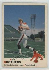 Paul Brothers Football Cards 1970 O Pee Chee CFL Prices