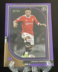 Jadon Sancho [Amethyst] #61 Soccer Cards 2021 Topps Museum Collection UEFA Champions League Prices