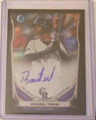 Raimel Tapia [Chrome Black Refractor] #RT Baseball Cards 2014 Bowman Prospect Autograph Prices