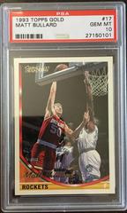 Matt Bullard Basketball Cards 1993 Topps Gold Prices