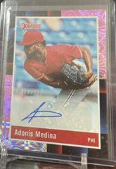 Adonis Medina [Red] #R88S-AM Baseball Cards 2022 Panini Donruss Retro 1988 Signatures Prices
