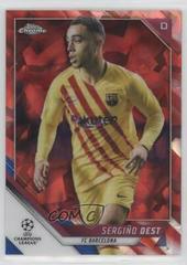 Sergino Dest [Red Refractor] Soccer Cards 2021 Topps Chrome UEFA Champions League Prices