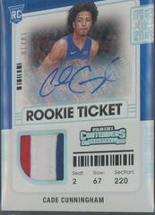 Cade Cunningham [Autograph Gold] Basketball Cards 2021 Panini Contenders Prices