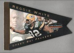 Reggie White [Gold Foil] Football Cards 1998 Playoff Contenders Pennants Prices