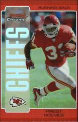 Priest Holmes [Red Refractor] #2 Football Cards 2005 Bowman Chrome Prices