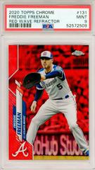 Freddie Freeman [Red Wave Refractor] #131 Baseball Cards 2020 Topps Chrome Prices