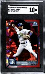 Wander Franco [Sapphire Red] #10 Baseball Cards 2022 Bowman Chrome Prices