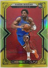 Aaron Wiggins [Red Yellow Green Flood] #191 Basketball Cards 2021 Panini Obsidian Prices