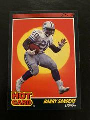 Barry Sanders #3 Football Cards 1990 Panini Score Hot Card Prices