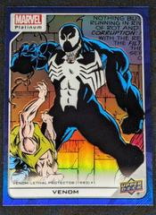 Venom [Blue Rainbow] #124 Marvel 2023 Upper Deck Platinum Prices