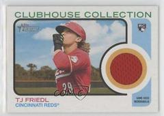 TJ Friedl Baseball Cards 2022 Topps Heritage Clubhouse Collection Relics Prices