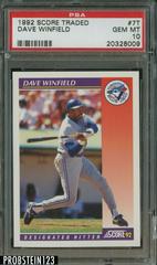 Dave Winfield Baseball Cards 1992 Score Traded Prices