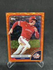 Freddie Freeman [Orange Cracked Ice] #2 Baseball Cards 2023 Topps World Classic Prices