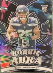 Zach Charbonnet [Nebula] #3 Football Cards 2023 Panini Spectra Rookie Aura Prices