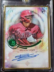 Bryson Stott [Emerald] #TCA-BS Baseball Cards 2022 Bowman Transcendent Autographs Prices