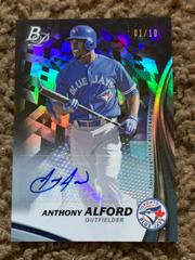 Anthony Alford [Black] Baseball Cards 2017 Bowman Platinum Top Prospects Autographs Prices