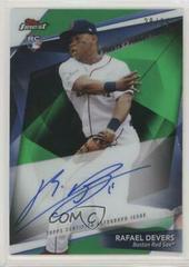 Rafael Devers [Green Refractor] #FFA-RD Baseball Cards 2018 Topps Finest Firsts Autographs Prices