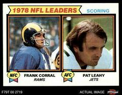 Frank Corral, Pat Leahy [Scoring Leaders] Football Cards 1979 Topps Prices