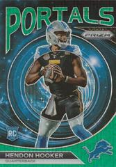 Hendon Hooker [Prizms Green Wave] #PO-2 Football Cards 2023 Panini Prizm Portals Prices