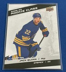 Jack Quinn Hockey Cards 2022 Upper Deck Rookie Class Prices