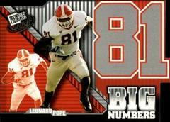 Leonard Pope #BN 7 Football Cards 2006 Press Pass Big Numbers Prices