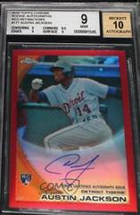 Austin Jackson [Red Refractor Autograph] #177 Baseball Cards 2010 Topps Chrome Prices