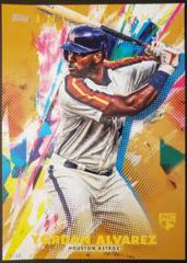Yordan Alvarez [5X7 Gold] #25 Baseball Cards 2020 Topps Inception Prices