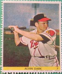 Alvin Dark #7 Baseball Cards 1949 Eureka Sportstamps Prices