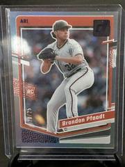 Brandon Pfaadt [Purple] #3 Baseball Cards 2023 Panini Chronicles Clearly Donruss Prices