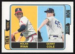 Nolan Ryan, Gerrit Cole #TAN-7 Baseball Cards 2023 Topps Heritage Then and Now Prices