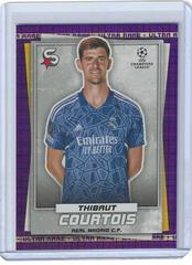 Thibaut Courtois [Ultra Rare Purple] #37 Soccer Cards 2022 Topps UEFA Superstars Prices