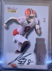 Justyn Ross [Silver Red Foil] #MB-A Football Cards 2022 Wild Card Matte Autographs Prices