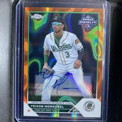 Yeison Morrobel [Autograph Orange Lava] Baseball Cards 2023 Topps Pro Debut Chrome Prices