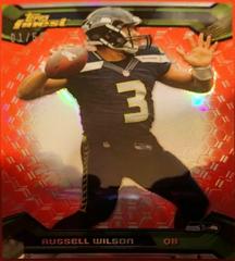 Russell Wilson [Red Refractor] #75 Football Cards 2013 Topps Finest Prices
