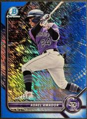 Adael Amador [Blue Shimmer Refractor] #BCP-109 Baseball Cards 2022 Bowman Chrome Prospects Prices